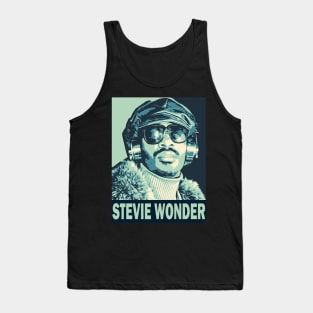 Stevie Wonder || Pop Art Poster 70s Tank Top